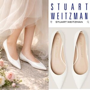 Stuart Weitzman Women's Emilia Slip On Pointed Toe Flats size 7.5
